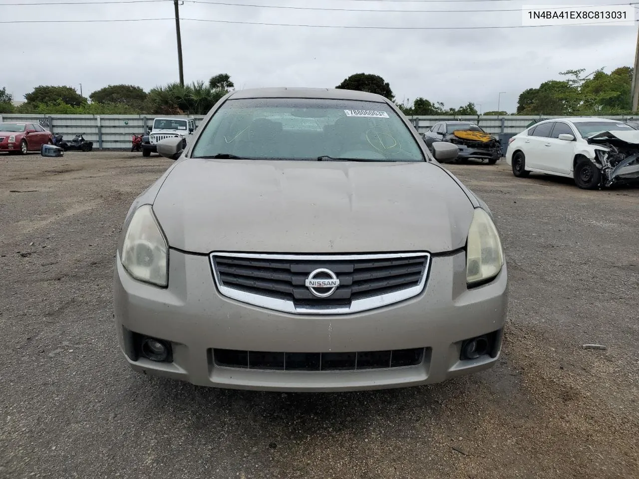 2008 Nissan Maxima Se VIN: 1N4BA41EX8C813031 Lot: 68716234