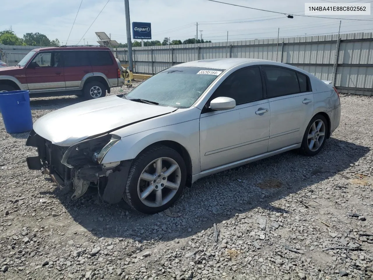 2008 Nissan Maxima Se VIN: 1N4BA41E88C802562 Lot: 69215894