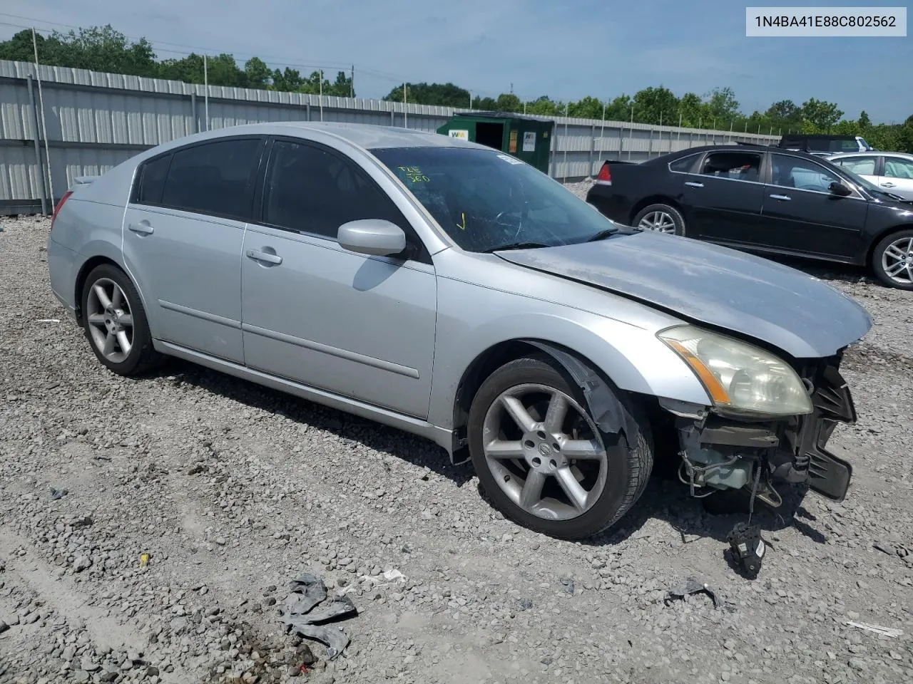 2008 Nissan Maxima Se VIN: 1N4BA41E88C802562 Lot: 69215894