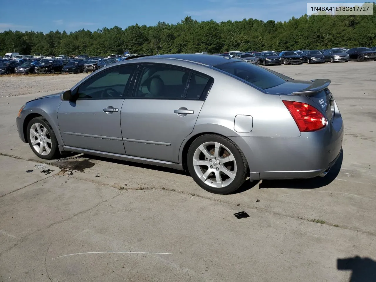 2008 Nissan Maxima Se VIN: 1N4BA41E18C817727 Lot: 69257344