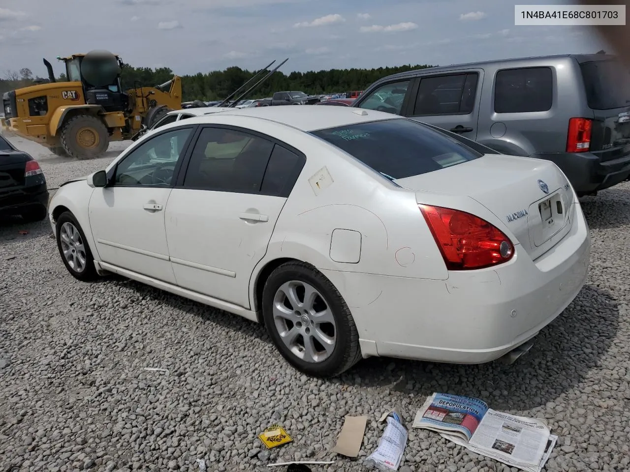 2008 Nissan Maxima Se VIN: 1N4BA41E68C801703 Lot: 71261864