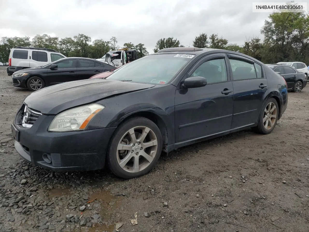 2008 Nissan Maxima Se VIN: 1N4BA41E48C830651 Lot: 73015324