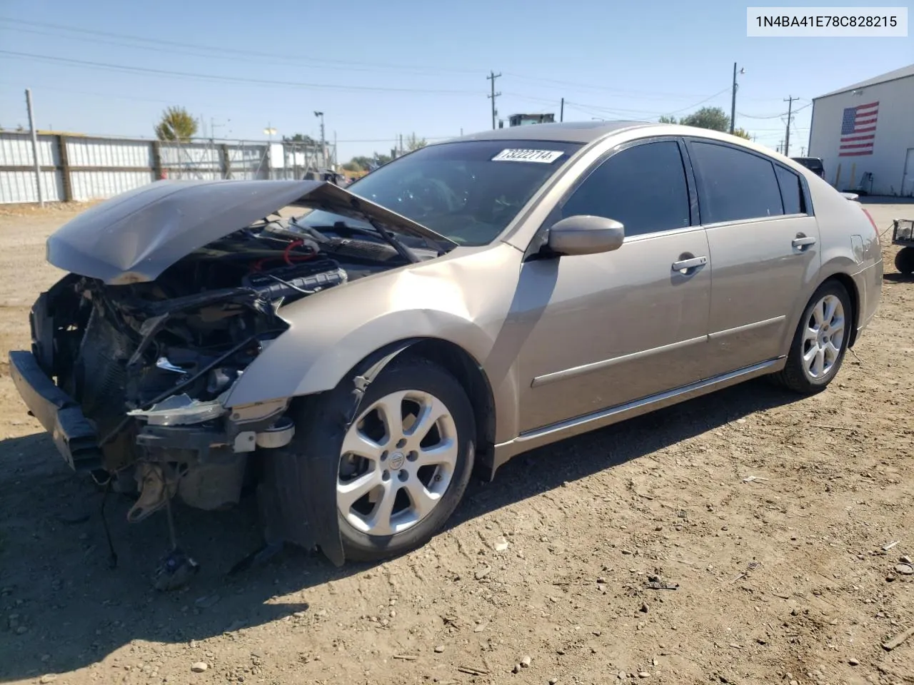 2008 Nissan Maxima Se VIN: 1N4BA41E78C828215 Lot: 73222714