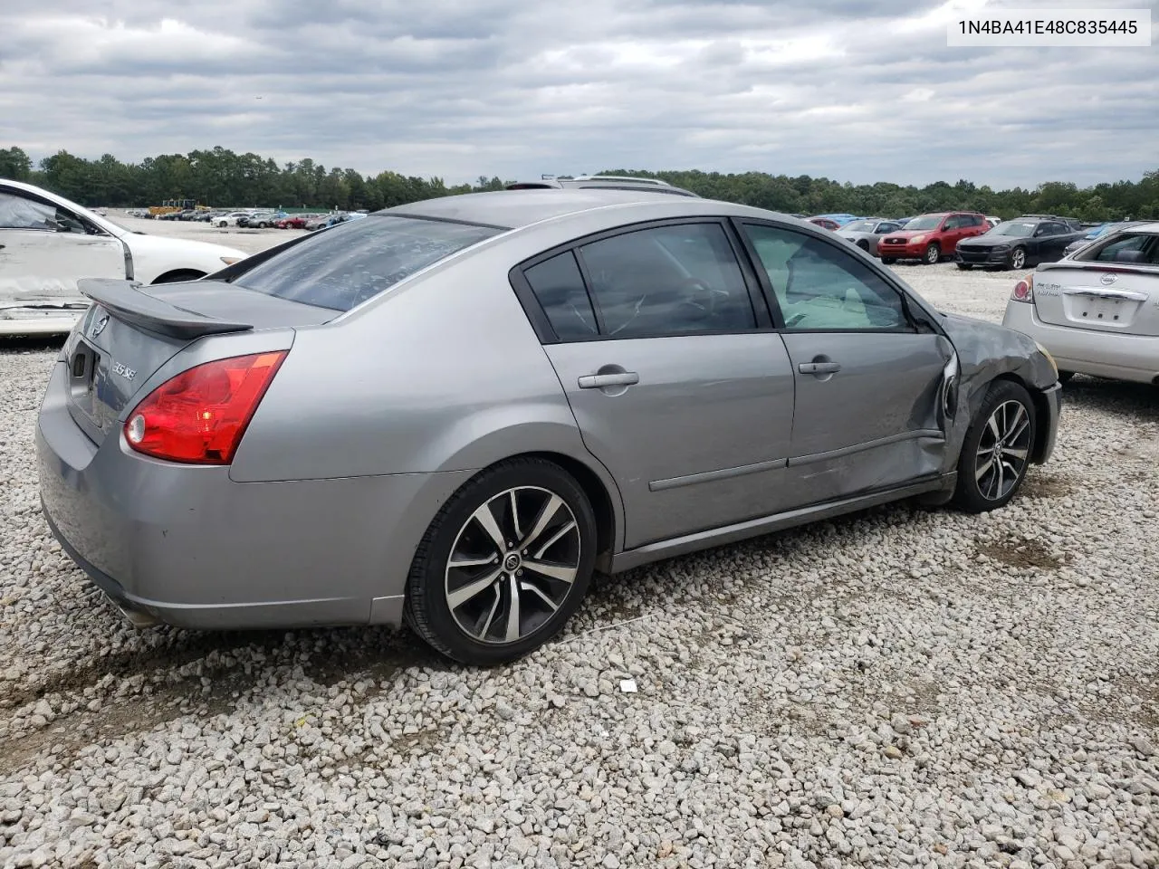 2008 Nissan Maxima Se VIN: 1N4BA41E48C835445 Lot: 73683414