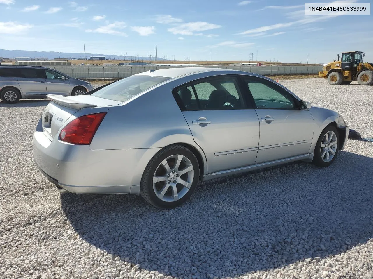 2008 Nissan Maxima Se VIN: 1N4BA41E48C833999 Lot: 74822974