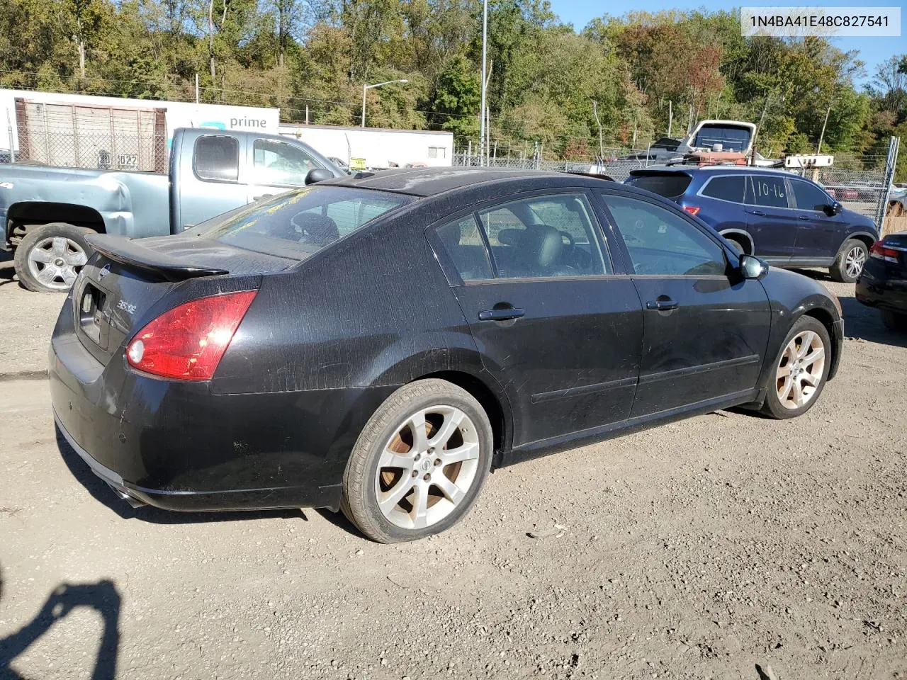 2008 Nissan Maxima Se VIN: 1N4BA41E48C827541 Lot: 76682744