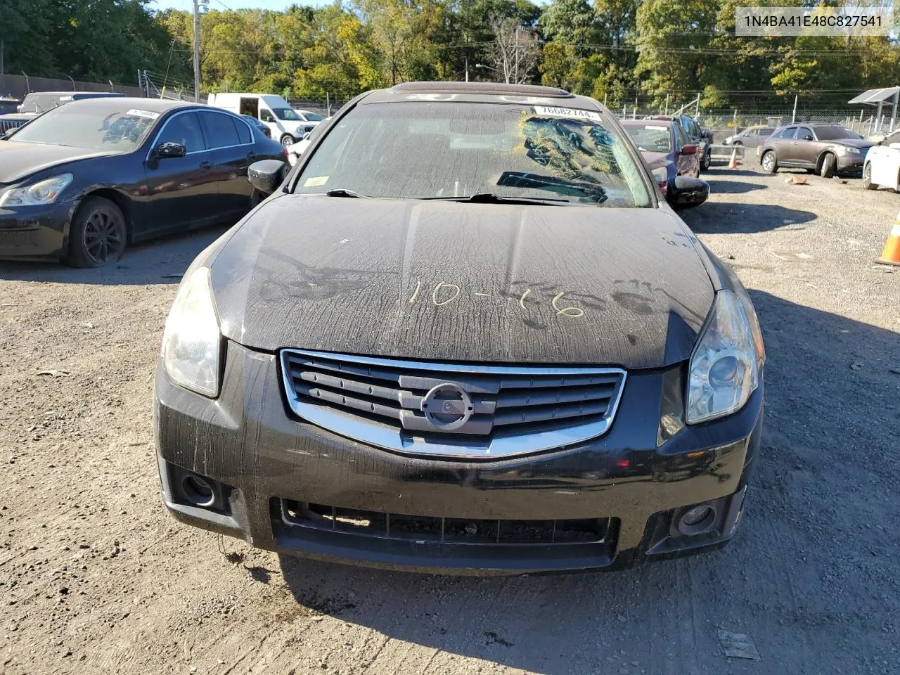 2008 Nissan Maxima Se VIN: 1N4BA41E48C827541 Lot: 76682744