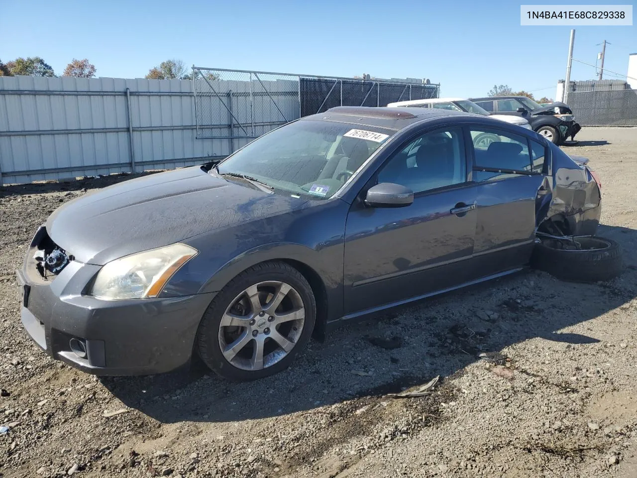 2008 Nissan Maxima Se VIN: 1N4BA41E68C829338 Lot: 76706714