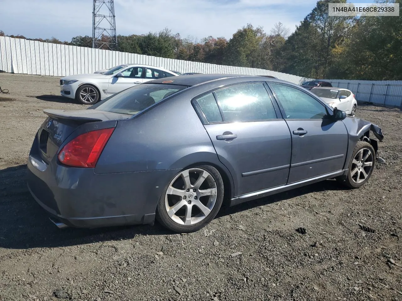 2008 Nissan Maxima Se VIN: 1N4BA41E68C829338 Lot: 76706714