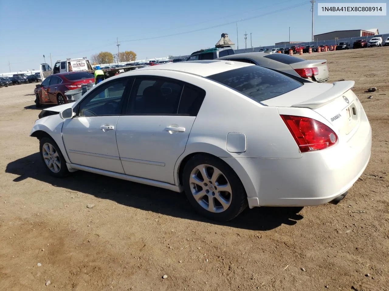 2008 Nissan Maxima Se VIN: 1N4BA41EX8C808914 Lot: 76773314