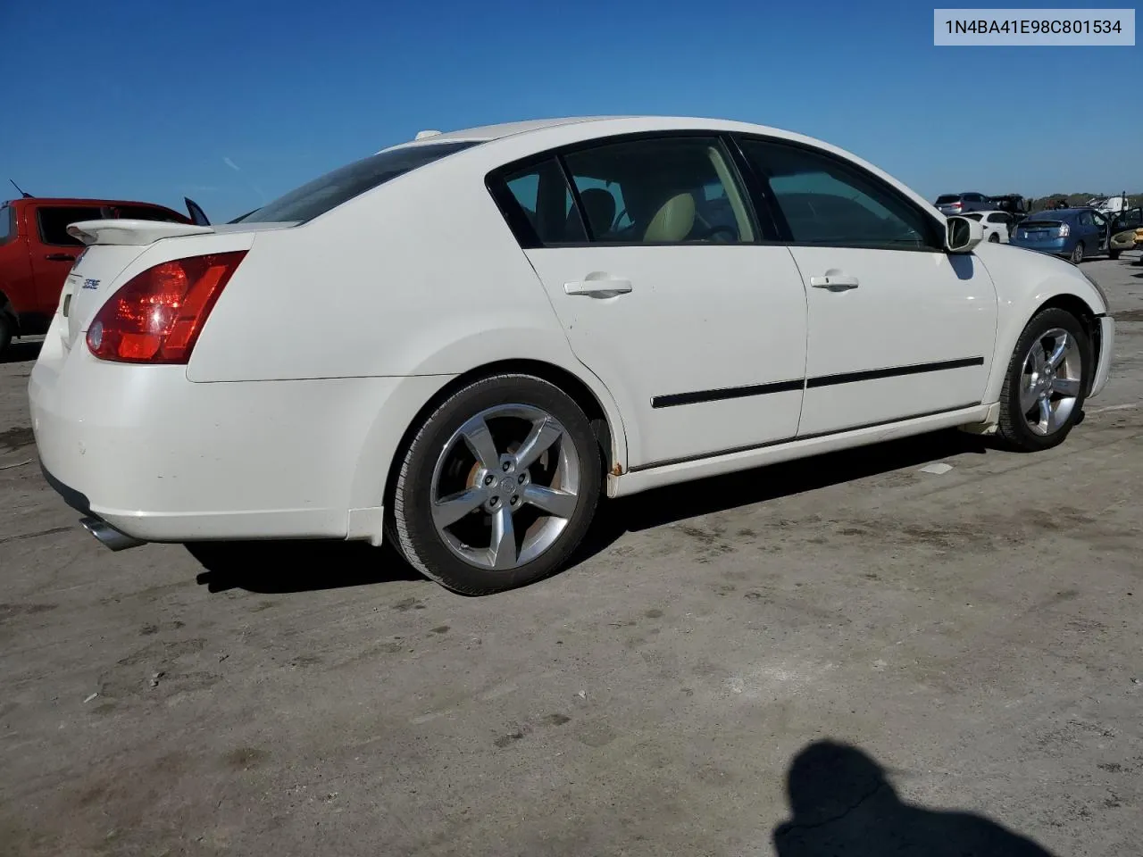 2008 Nissan Maxima Se VIN: 1N4BA41E98C801534 Lot: 77182184