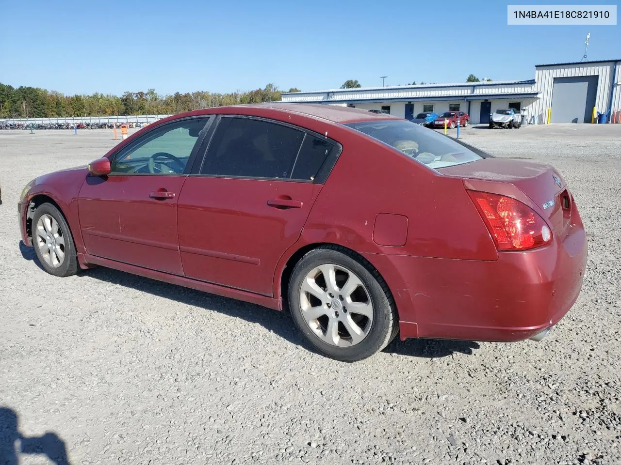 2008 Nissan Maxima Se VIN: 1N4BA41E18C821910 Lot: 77450814