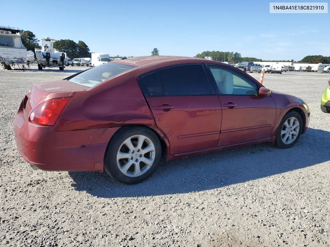 2008 Nissan Maxima Se VIN: 1N4BA41E18C821910 Lot: 77450814