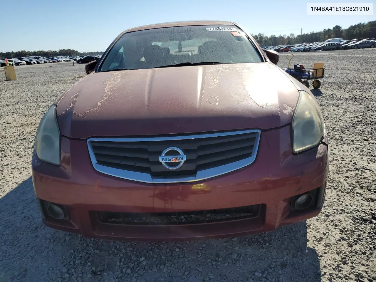 2008 Nissan Maxima Se VIN: 1N4BA41E18C821910 Lot: 77450814