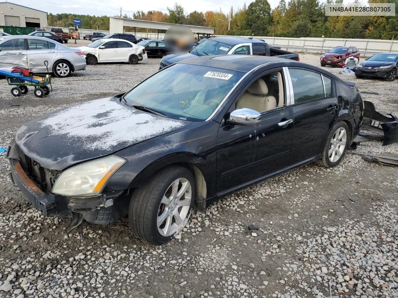 2008 Nissan Maxima Se VIN: 1N4BA41E28C807305 Lot: 77620334