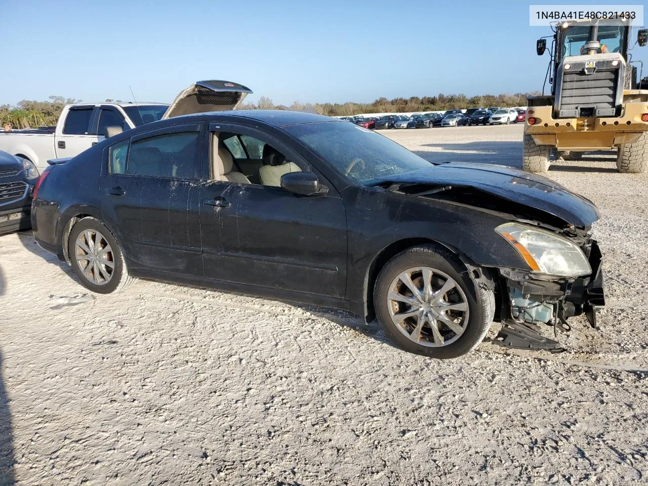 2008 Nissan Maxima Se VIN: 1N4BA41E48C821433 Lot: 78092604