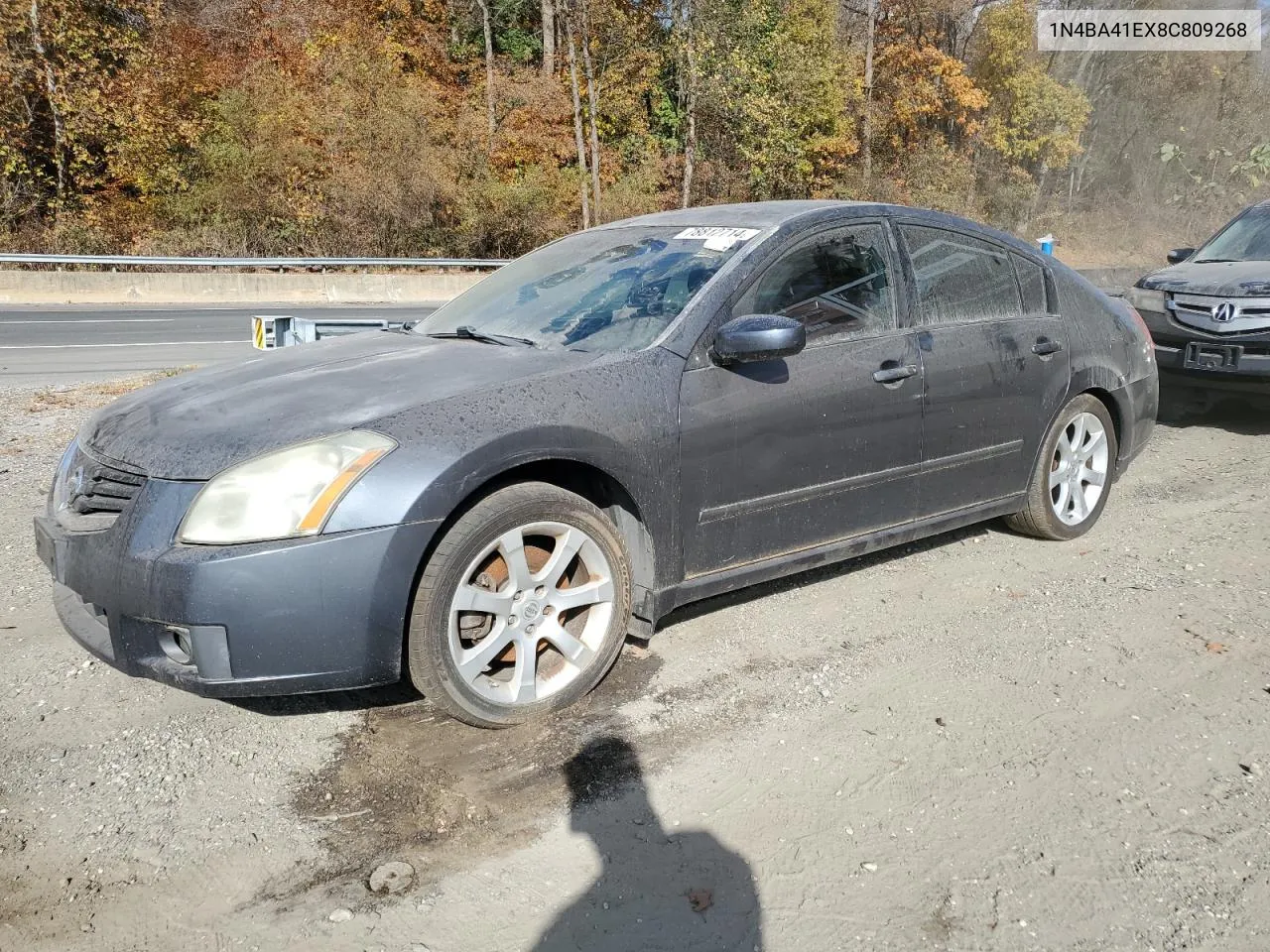 2008 Nissan Maxima Se VIN: 1N4BA41EX8C809268 Lot: 78812714