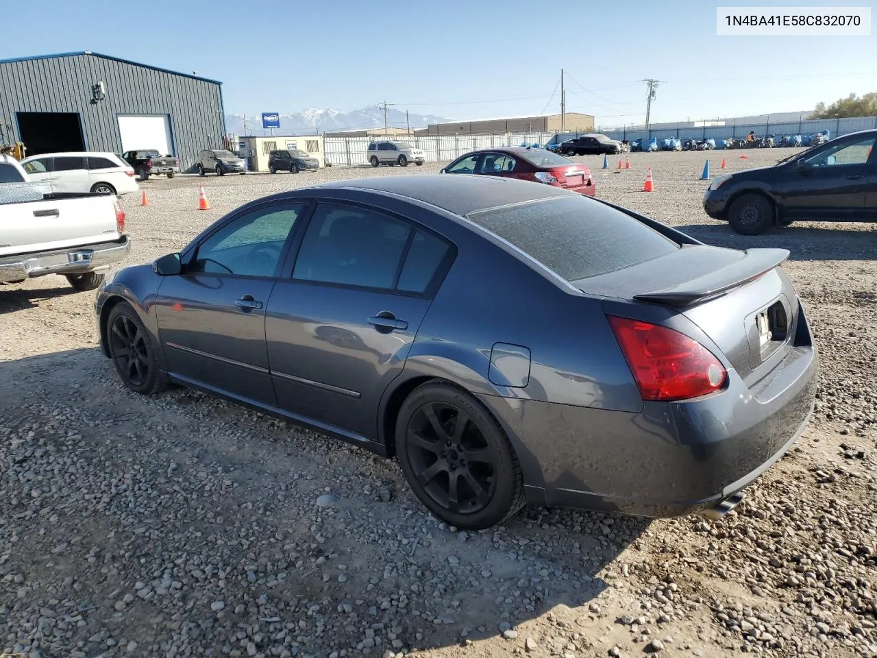 2008 Nissan Maxima Se VIN: 1N4BA41E58C832070 Lot: 80283404