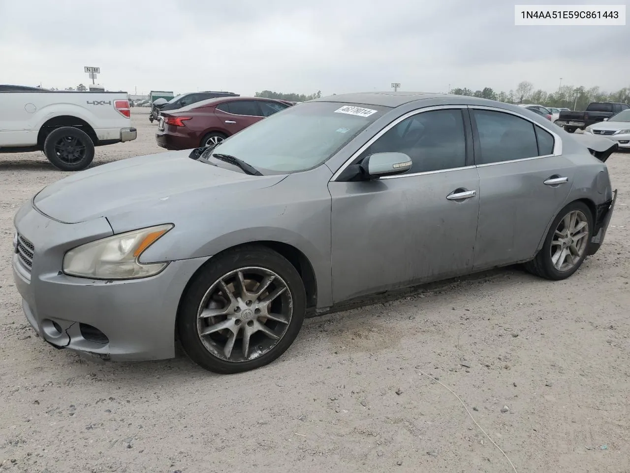 2009 Nissan Maxima S VIN: 1N4AA51E59C861443 Lot: 46278014