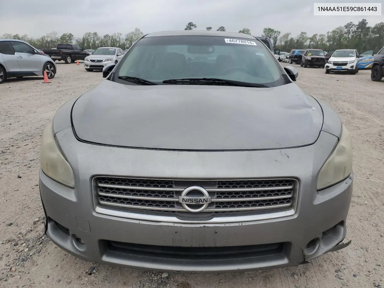 2009 Nissan Maxima S VIN: 1N4AA51E59C861443 Lot: 46278014