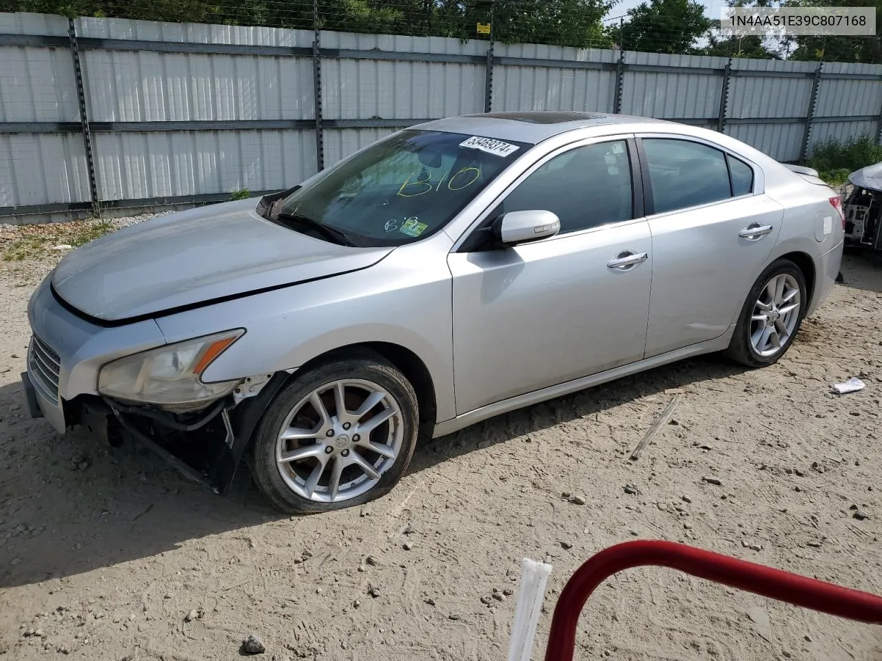 1N4AA51E39C807168 2009 Nissan Maxima S