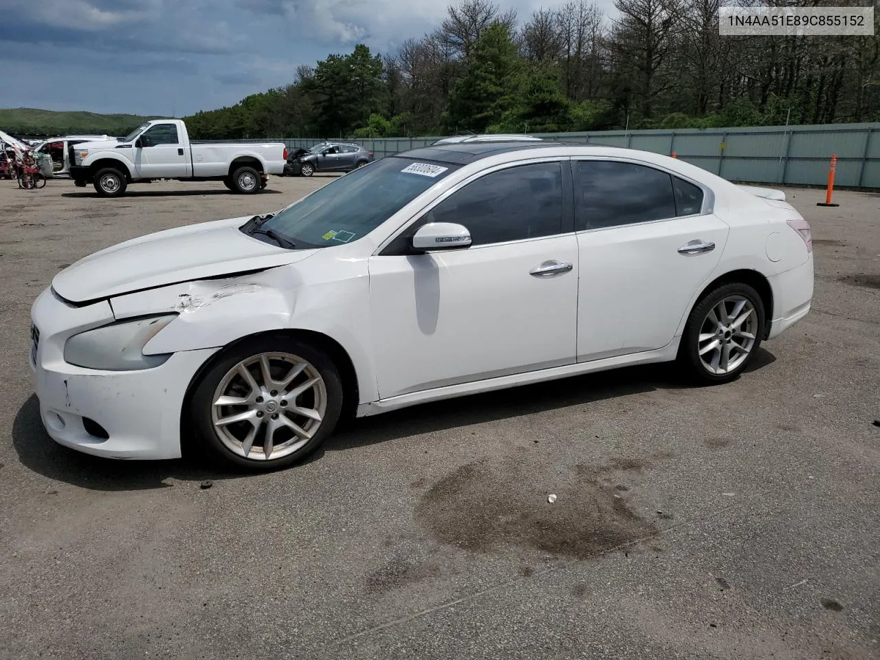 2009 Nissan Maxima S VIN: 1N4AA51E89C855152 Lot: 58300604