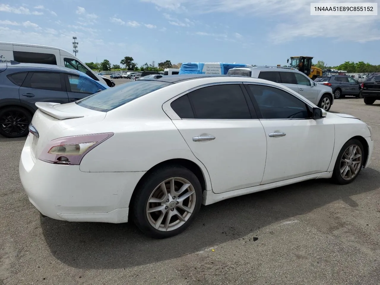 2009 Nissan Maxima S VIN: 1N4AA51E89C855152 Lot: 58300604