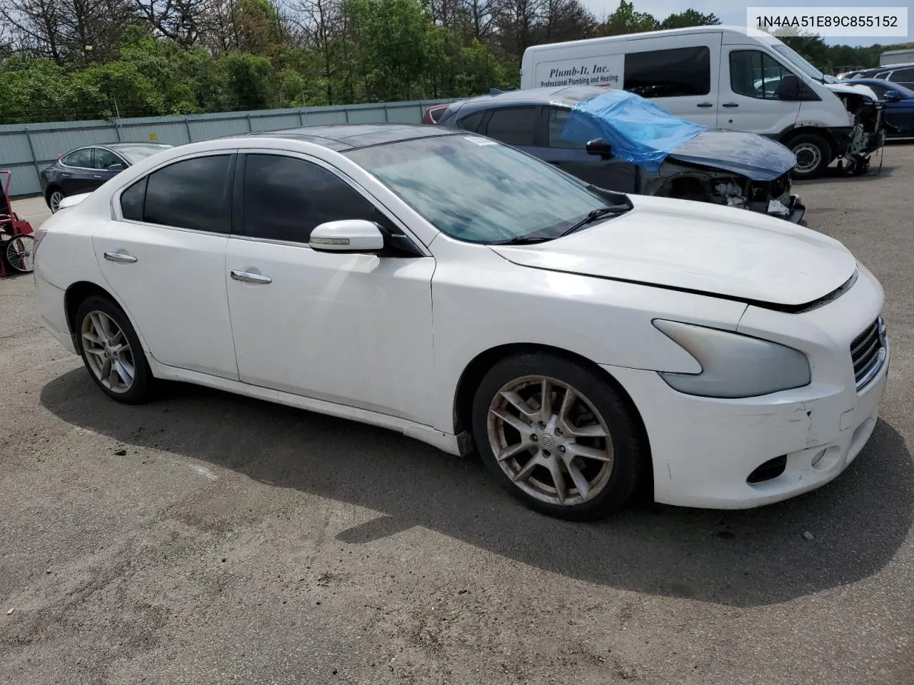 2009 Nissan Maxima S VIN: 1N4AA51E89C855152 Lot: 58300604