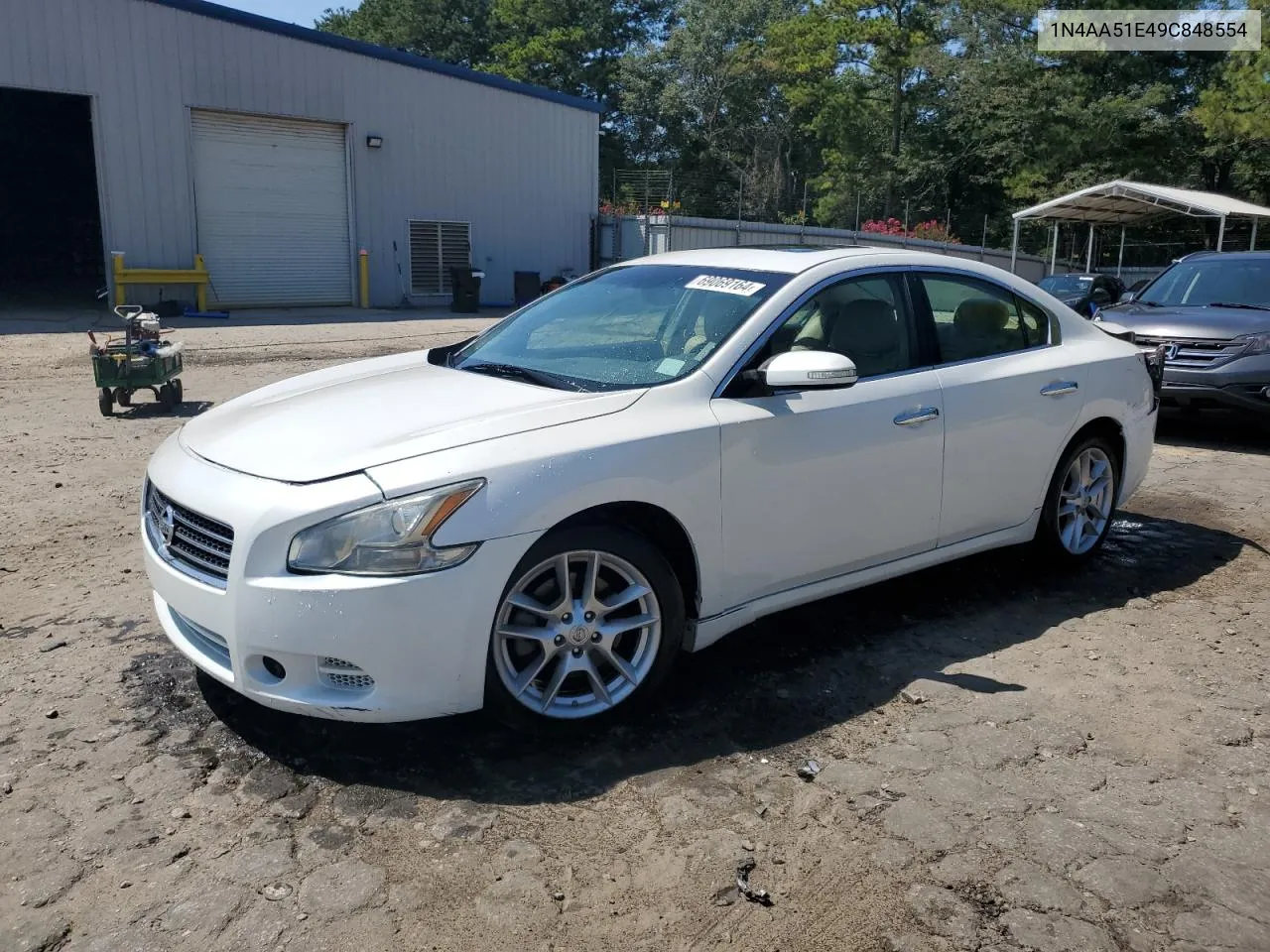 2009 Nissan Maxima S VIN: 1N4AA51E49C848554 Lot: 69069164