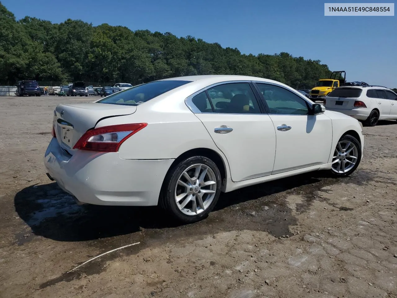 2009 Nissan Maxima S VIN: 1N4AA51E49C848554 Lot: 69069164