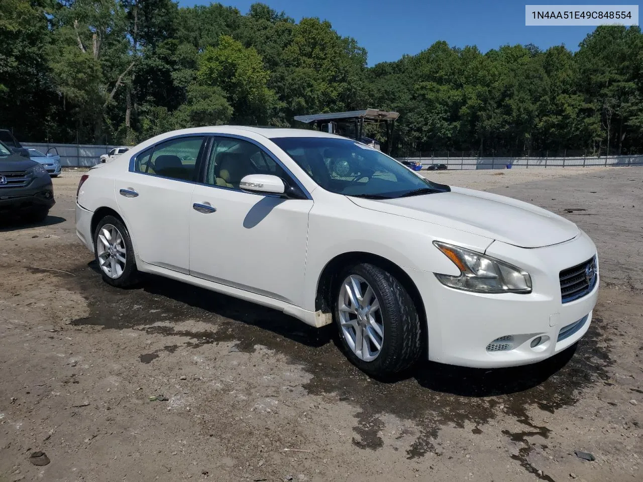 2009 Nissan Maxima S VIN: 1N4AA51E49C848554 Lot: 69069164