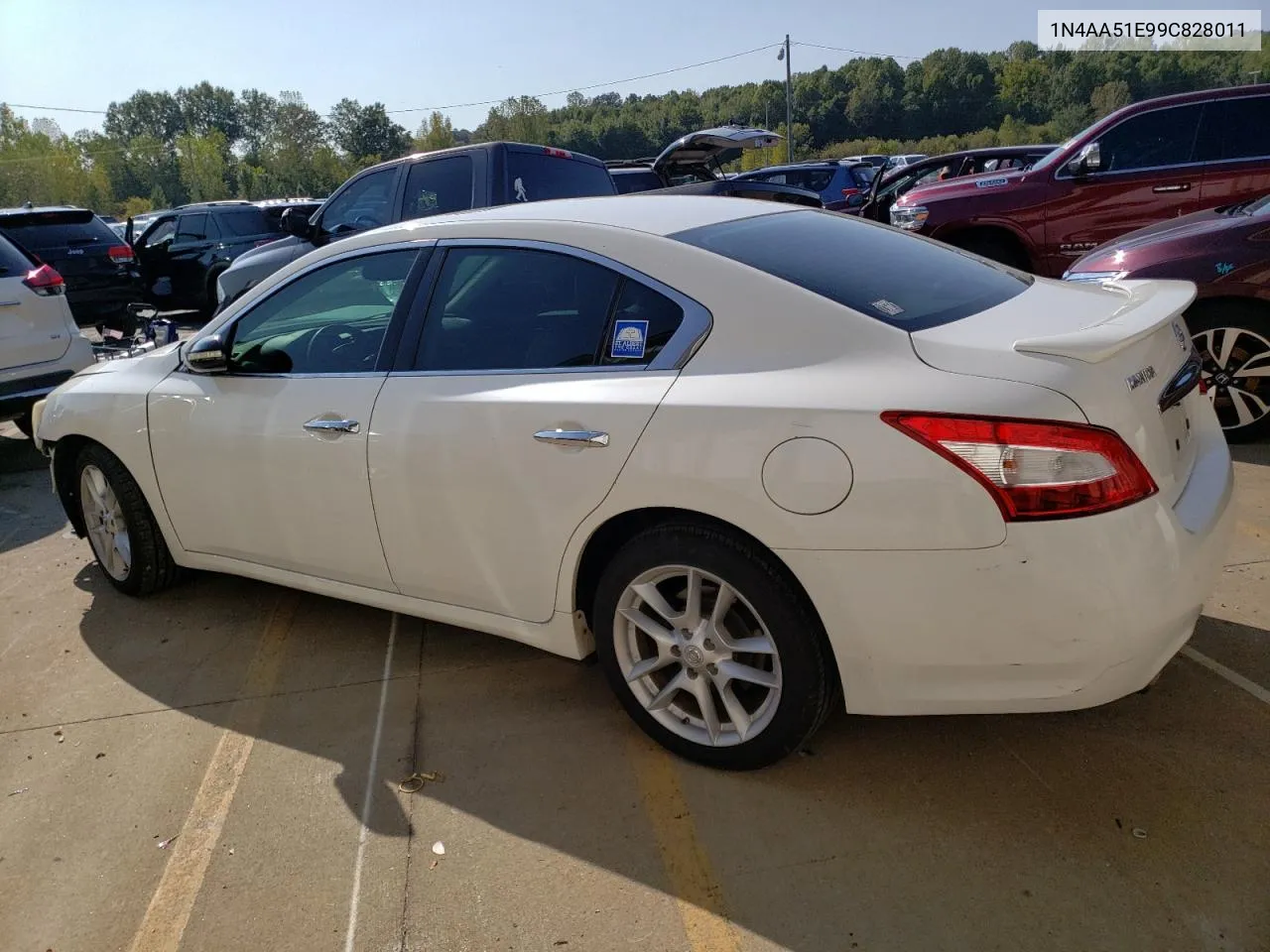 2009 Nissan Maxima S VIN: 1N4AA51E99C828011 Lot: 71742824