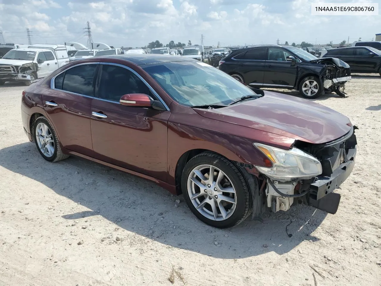 2009 Nissan Maxima S VIN: 1N4AA51E69C806760 Lot: 71921494