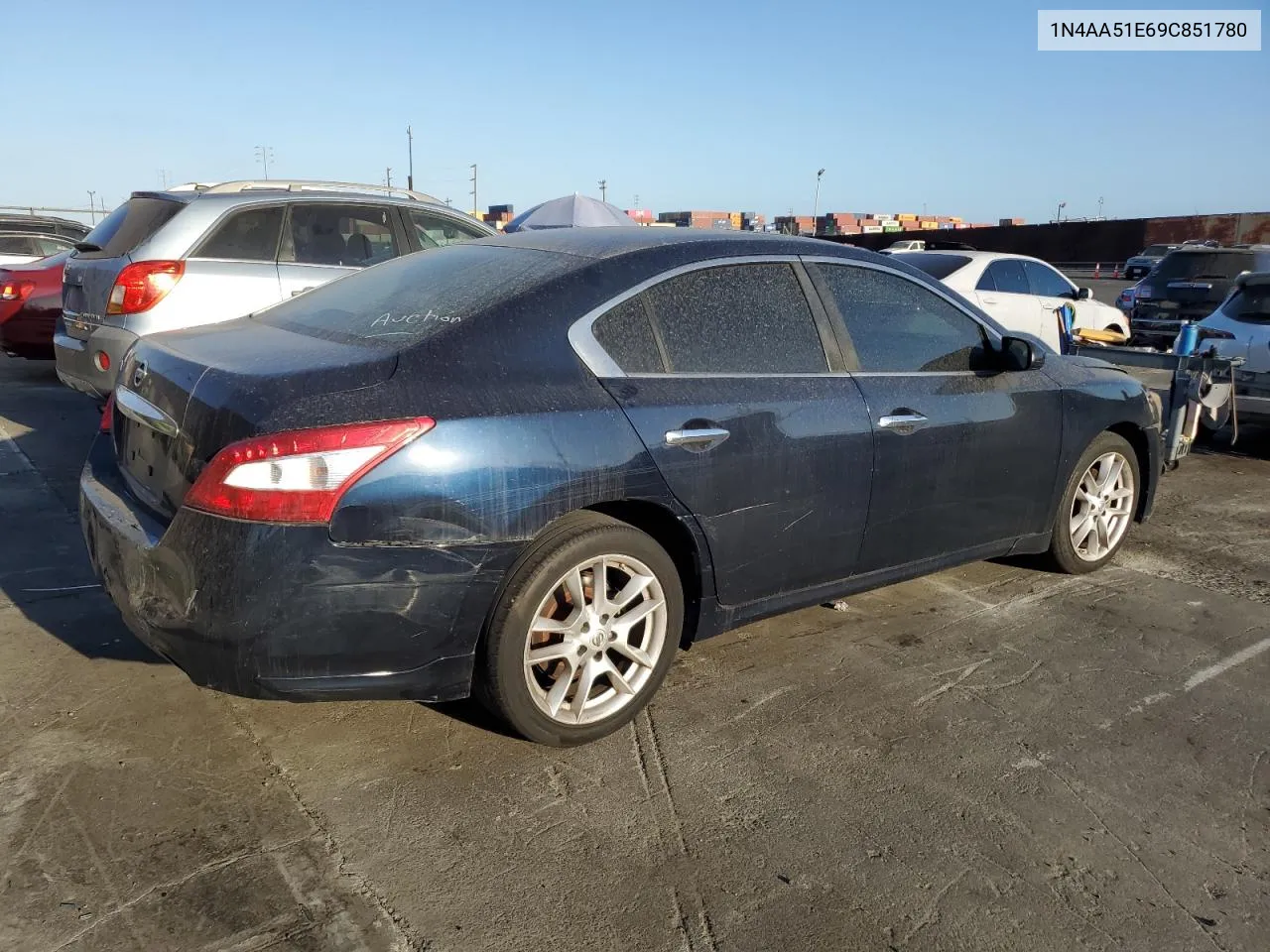 2009 Nissan Maxima S VIN: 1N4AA51E69C851780 Lot: 71987064