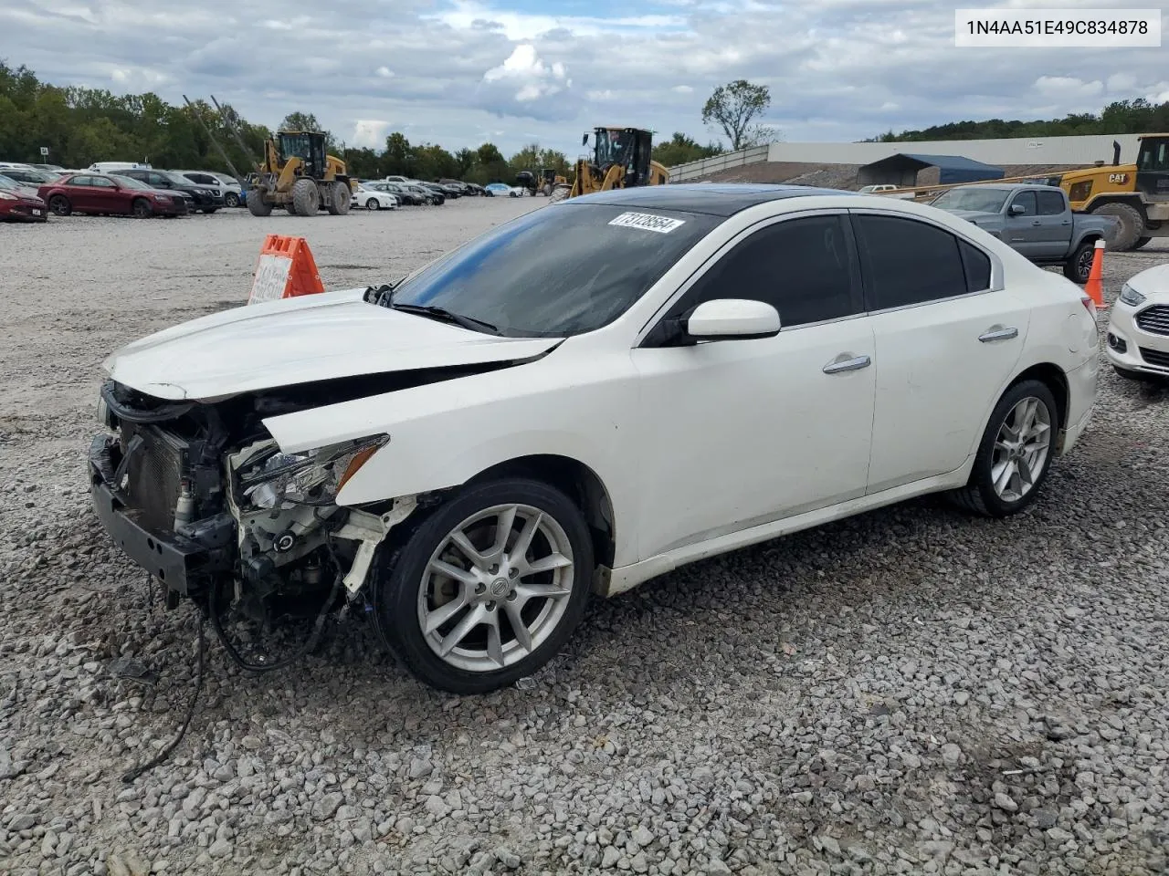 1N4AA51E49C834878 2009 Nissan Maxima S