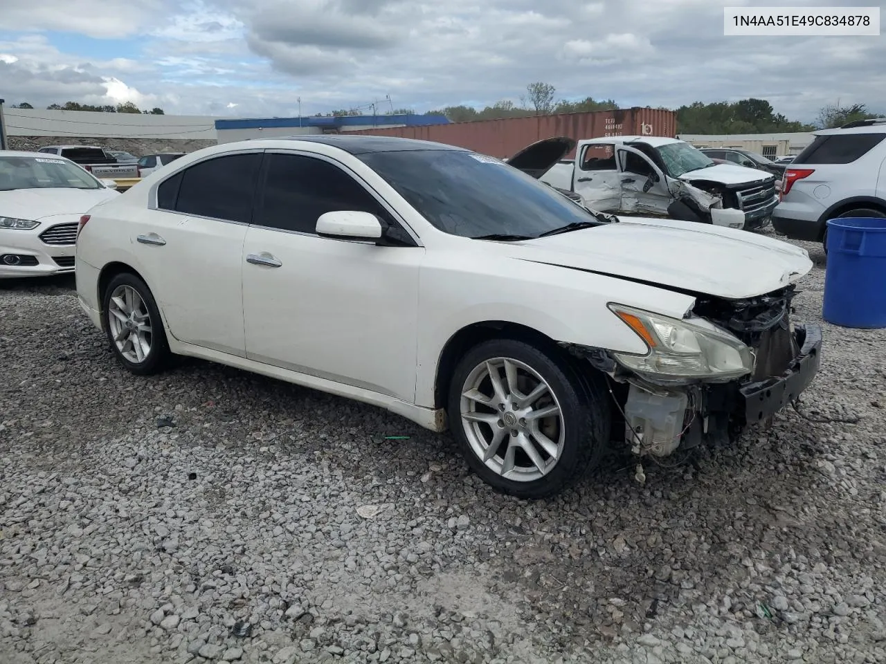 2009 Nissan Maxima S VIN: 1N4AA51E49C834878 Lot: 73128564