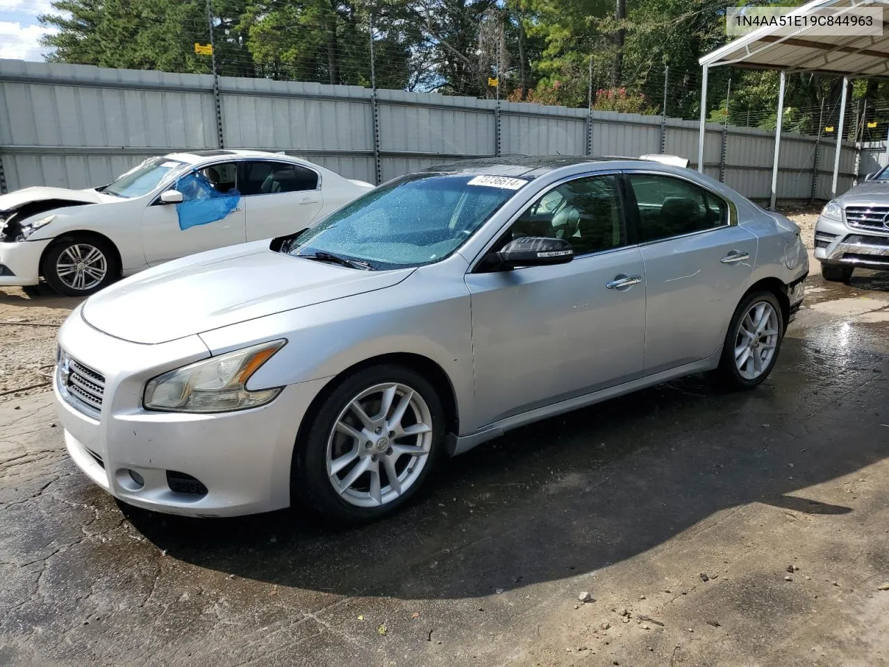 2009 Nissan Maxima S VIN: 1N4AA51E19C844963 Lot: 73736614