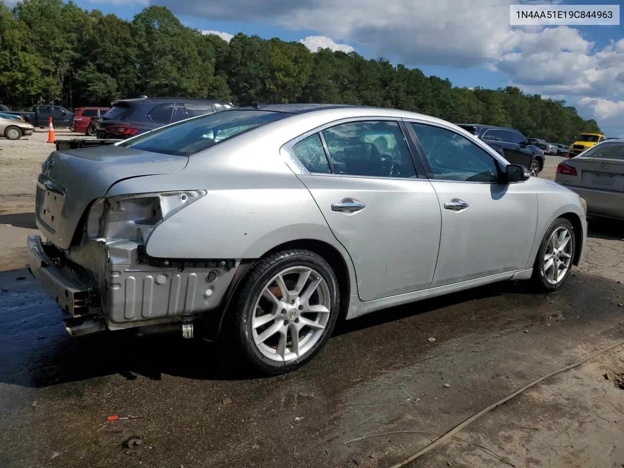 2009 Nissan Maxima S VIN: 1N4AA51E19C844963 Lot: 73736614