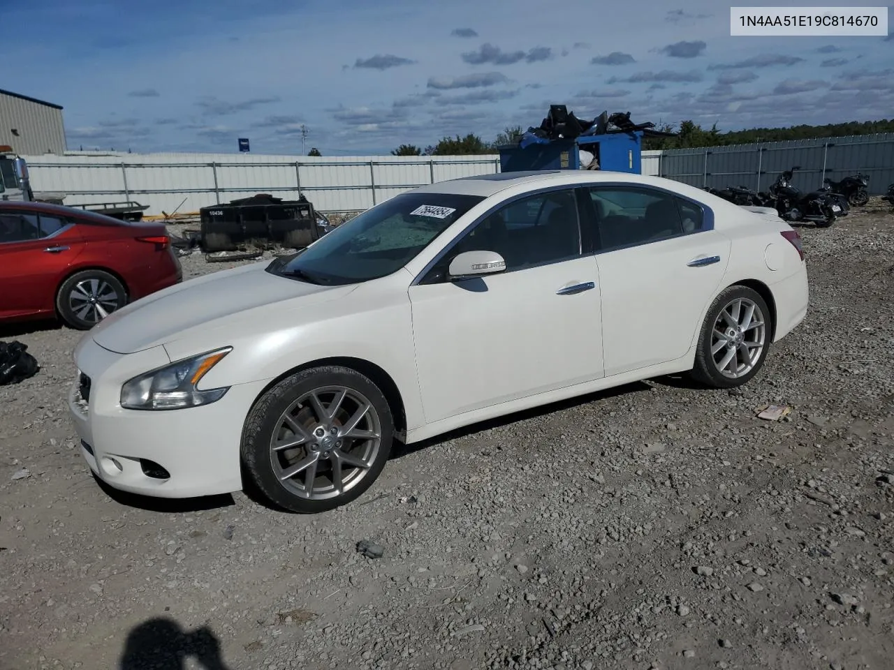 2009 Nissan Maxima S VIN: 1N4AA51E19C814670 Lot: 75644954