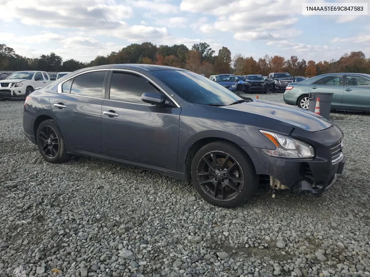 2009 Nissan Maxima S VIN: 1N4AA51E69C847583 Lot: 77465194