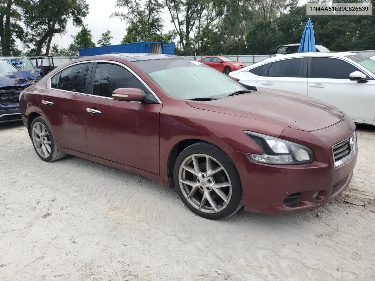 2009 Nissan Maxima S VIN: 1N4AA51E89C826539 Lot: 78021484