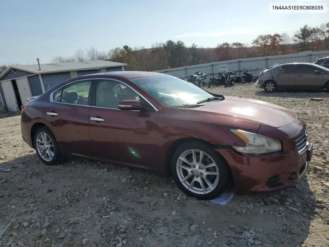 2009 Nissan Maxima S VIN: 1N4AA51E09C808035 Lot: 78503314