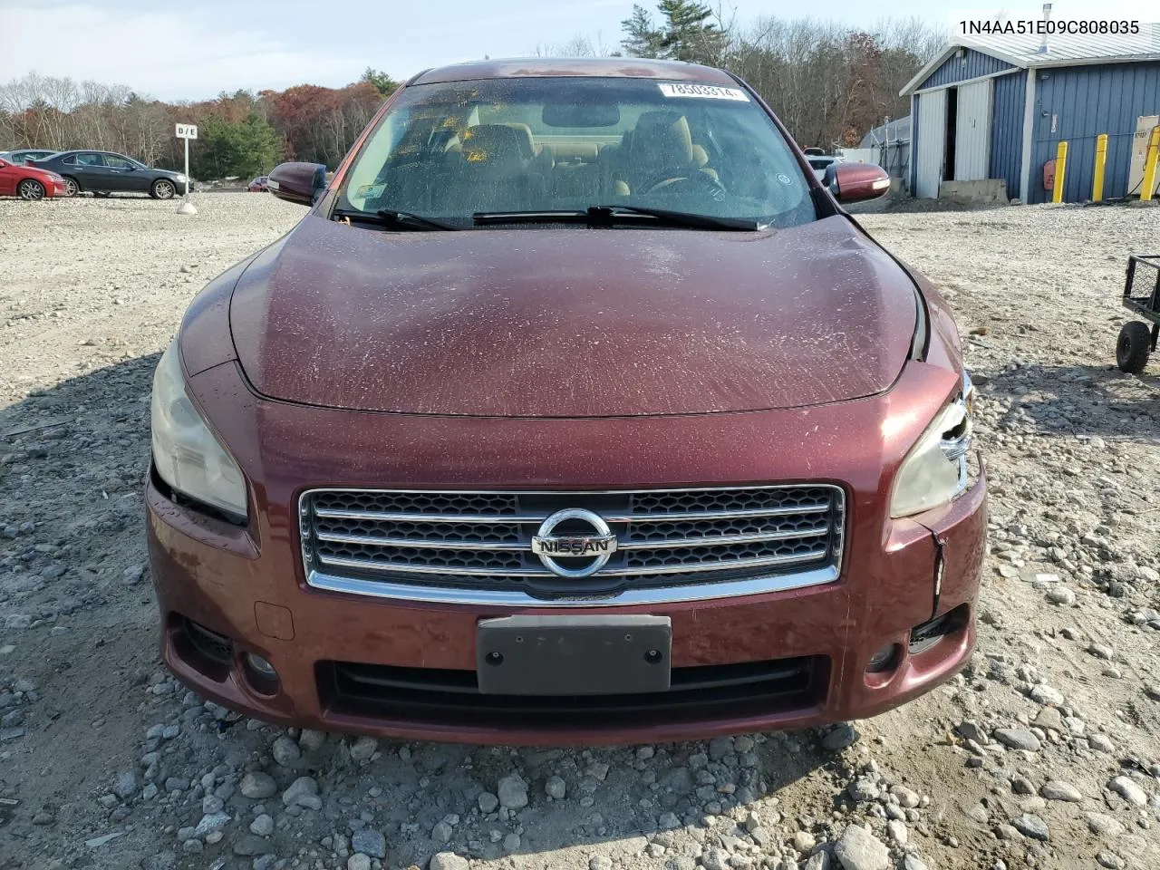 2009 Nissan Maxima S VIN: 1N4AA51E09C808035 Lot: 78503314