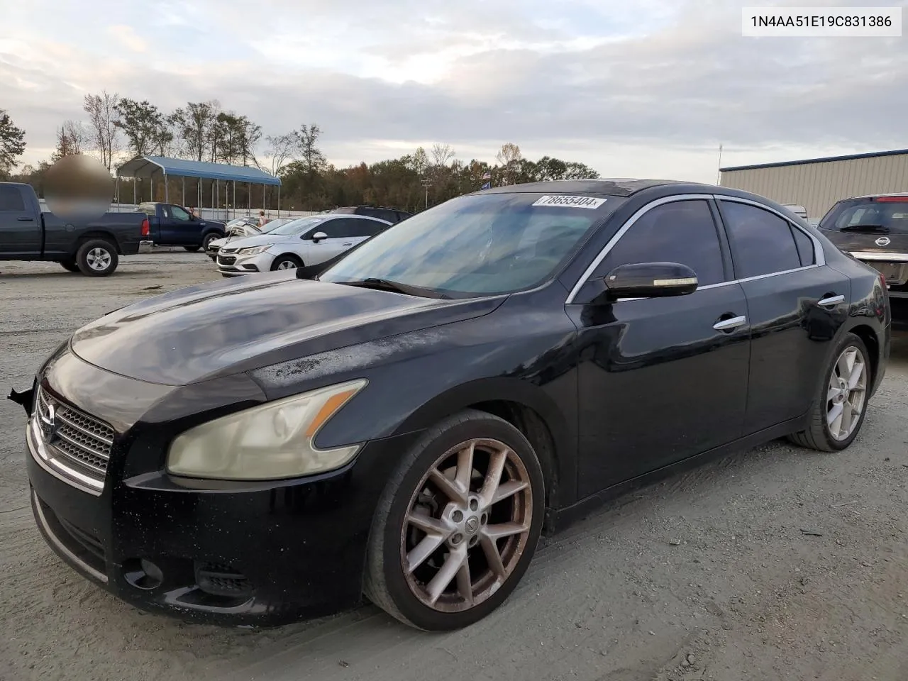 2009 Nissan Maxima S VIN: 1N4AA51E19C831386 Lot: 78655404