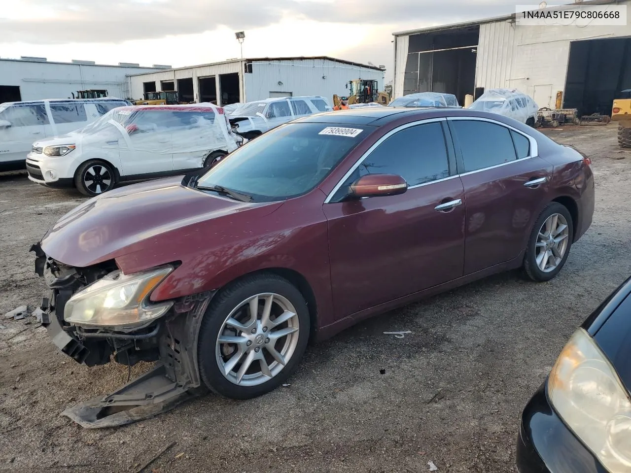 2009 Nissan Maxima S VIN: 1N4AA51E79C806668 Lot: 79399904