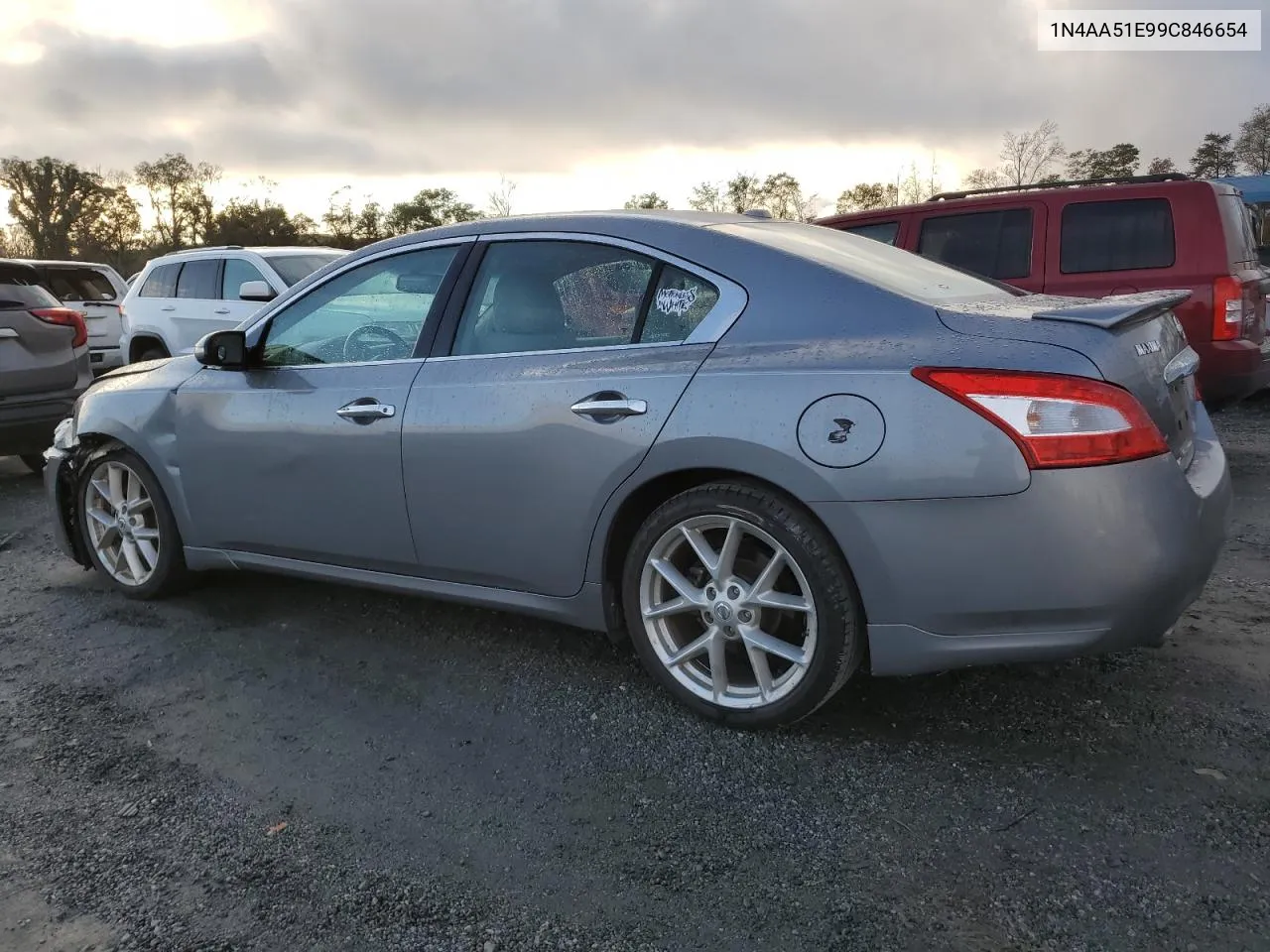 2009 Nissan Maxima S VIN: 1N4AA51E99C846654 Lot: 79987734