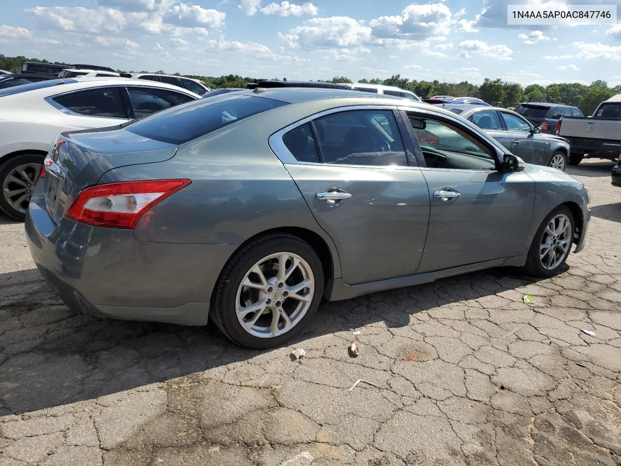 2010 Nissan Maxima S VIN: 1N4AA5AP0AC847746 Lot: 62818974