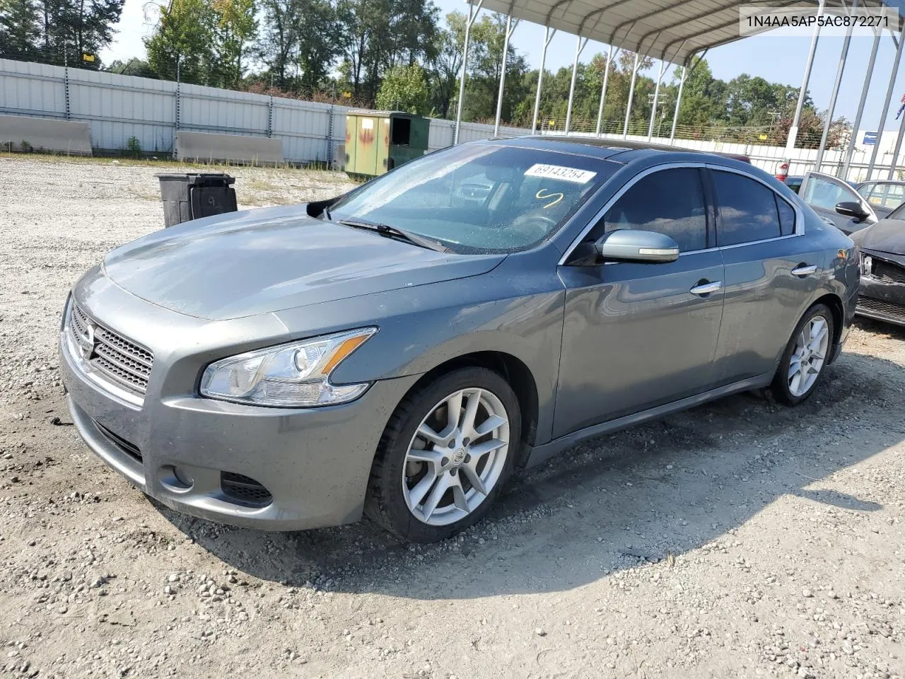 2010 Nissan Maxima S VIN: 1N4AA5AP5AC872271 Lot: 69143254