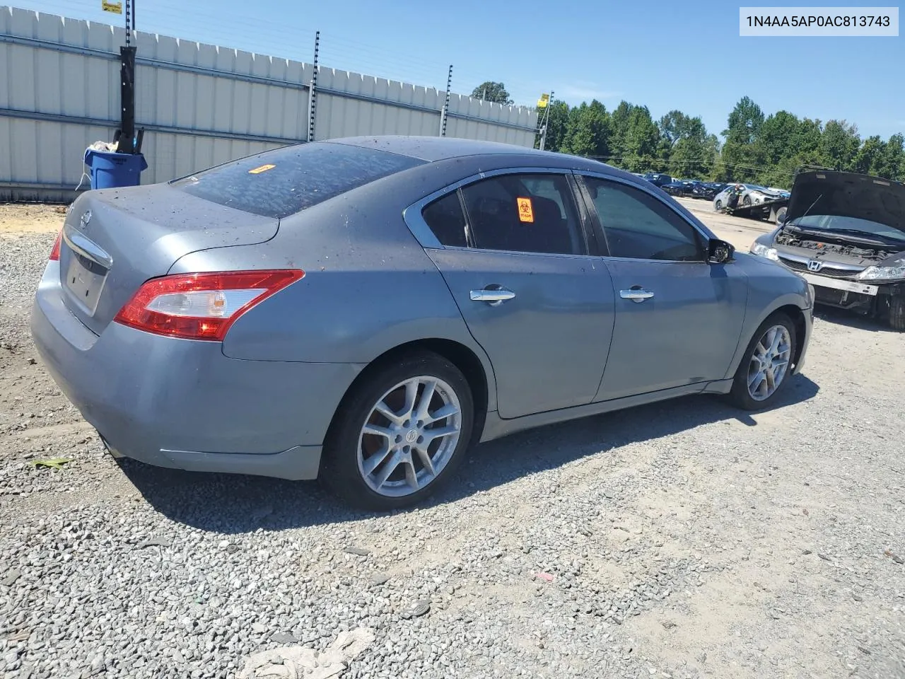 2010 Nissan Maxima S VIN: 1N4AA5AP0AC813743 Lot: 69990584