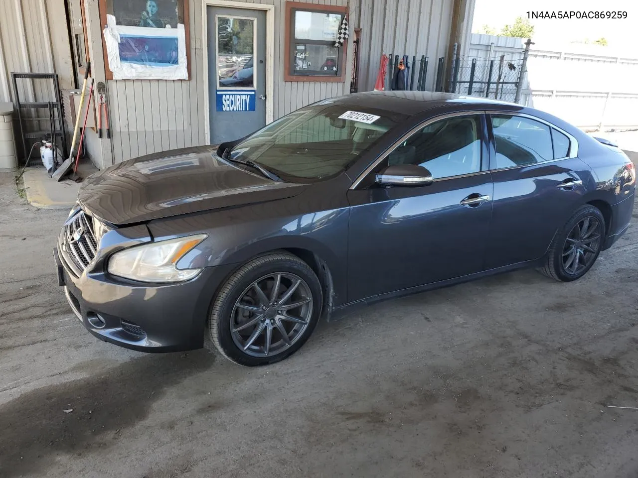 2010 Nissan Maxima S VIN: 1N4AA5AP0AC869259 Lot: 70212154